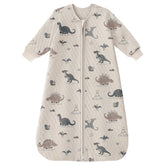Yoofoss baby sleep sack long sleeve fabric closeup shows soft organic cotton and gentle warmth.