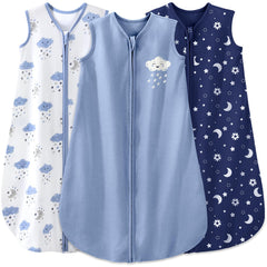 Yoofoss baby sleep sack close-up highlighting organic cotton softness for sensitive skin