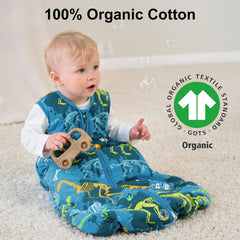 Yoofoss Sleep Sack size 6-12 months provides proper fit and warmth.