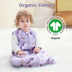 Yoofoss Baby Sleep Sack sleeveless design enhances mobility and temperature regulation.