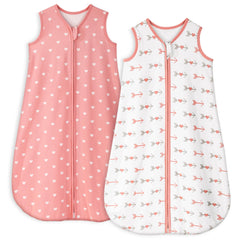 Yoofoss baby sleep sack soft cotton fabric provides breathable comfort for naps.