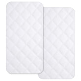 Yoofoss bassinet pad cover close-up shows soft fabric for gentle, breathable comfort.