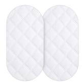 Yoofoss bassinet pad cover waterproof 32x16 fits oval bassinets and guards against spills.