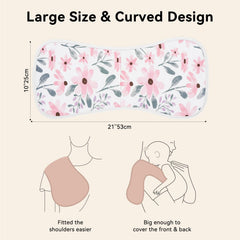 Yoofoss baby burp cloths three-layer construction emphasizing high absorption for spills