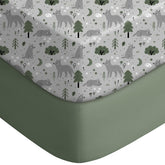 Yoofoss fox-pattern crib sheet with snug fit for peaceful sleep.