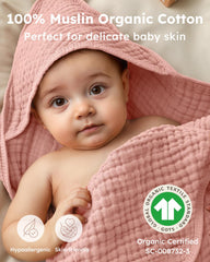 Yoofoss hooded baby towel absorbs water quickly after baths.