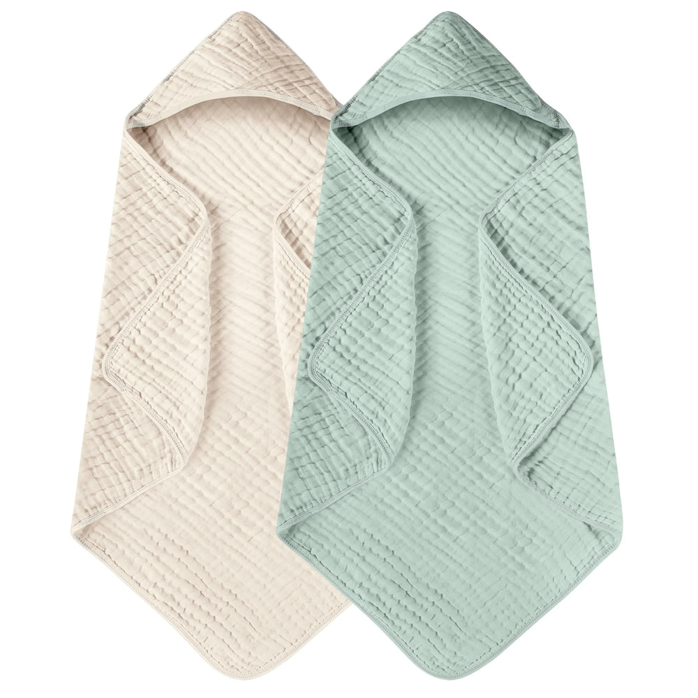 Yoofoss hooded baby towel apricot hood β gentle warmth after bath time.