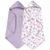 Yoofoss hooded baby towel soft-absorbent for gentle drying after bath.