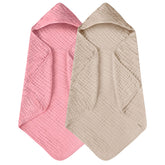 Yoofoss hooded baby towel soft closeup shows plush muslin fabric for gentle drying.