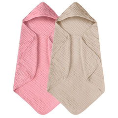 Yoofoss hooded baby towel soft closeup shows plush muslin fabric for gentle drying.