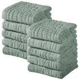 Yoofoss Muslin Baby Washcloths pack shows soft daily care for delicate skin