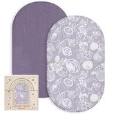 Yoofoss muslin bassinet sheets packaging, gift-ready presentation for new parents.