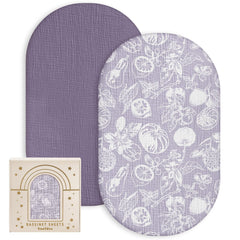 Yoofoss muslin bassinet sheets packaging, gift-ready presentation for new parents.