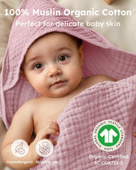 Yoofoss muslin organic cotton close-up showing soft breathable fabric.