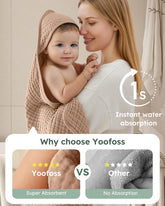 Yoofoss muslin organic cotton fabric is breathable and gentle on delicate skin.