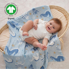 Yoofoss Muslin Swaddle Blanket 45x45 inches generous wrap space