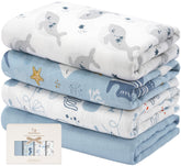 Yoofoss Muslin Swaddle Blanket soft texture for newborn comfort
