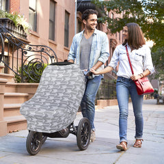 Yoofoss nursing cover with full coverage for discreet nursing in public.