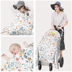 Yoofoss nursing cover infant feeding scene shows relaxed nursing