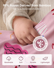 Yoofoss sleep sack interior shows 1.0 tog warmth for year-round sleep.