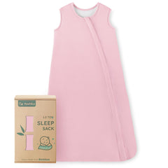 Yoofoss bamboo sleep sack closeup shows ultra soft fabric for sensitive baby skin.