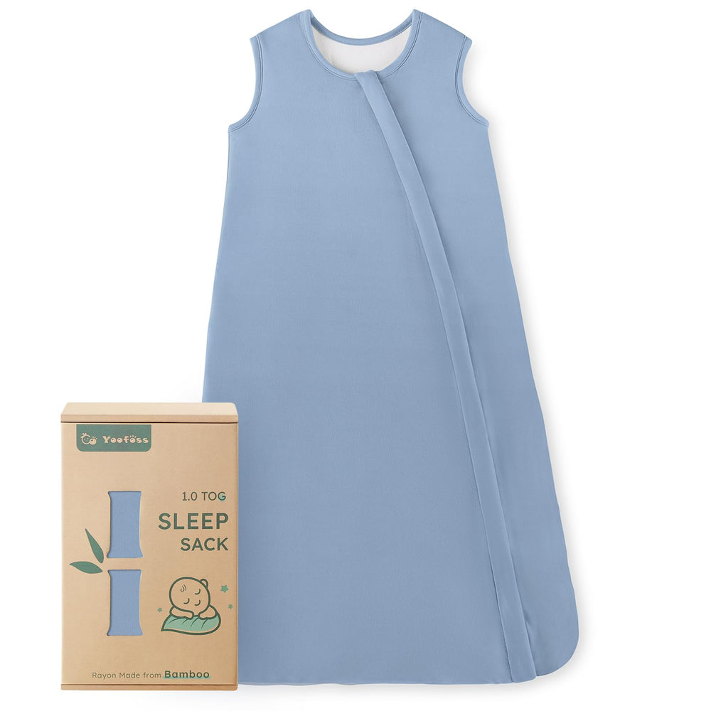 Yoofoss sleep sack soft-inner-quilted fabric offers cozy warmth and breathability.
