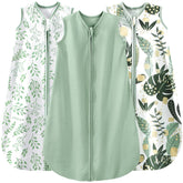 Yoofoss sleep sack with 2-way zipper close eases midnight diaper changes.