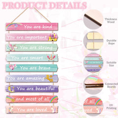Yookeer inspirational wall plaque adds uplifting messages to inspire daily confidence