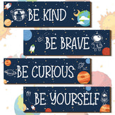 Yookeer rocket sign space wall art for kids' room motivation