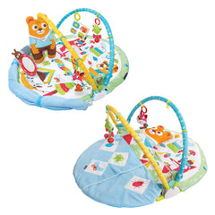 Yookidoo Baby Gym Play 'N’ Nap folded for compact storage.