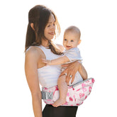 YooxArmor ergonomic-seat demonstrates hip carrier with lumbar support during long carries