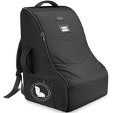 YOREPEK car seat bag with travel dimensions to help verify seat fit for air travel.