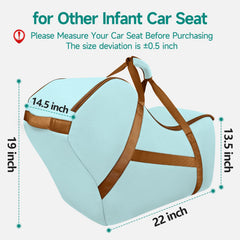 YOREPEK interior padding cushions car seat during transport.