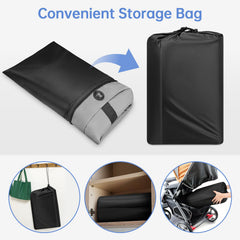 YOREPEK wear-resistant-bottom view shows sturdy base to keep bag clean on ground