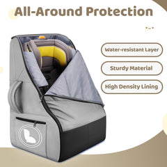 YOREPEK carseat cover top handle design for easy gate-side carrying.