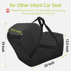 YOREPEK travel bag for Doona without base, flexible fit.