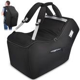 YOREPEK padded car seat travel bag in backpack mode, keeps hands free during travel