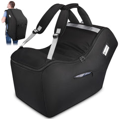 YOREPEK padded car seat travel bag in backpack mode, keeps hands free during travel