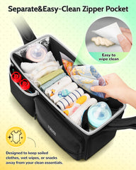 YOREPEK front pocket and keychain holder keep small items within reach.