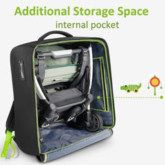 YOREPEK padded shoulder straps offer hands-free carrying for smooth airport transitions