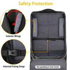 YOREPEK car seat bag internal strap keeps seat secure during travel.