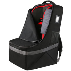 YOREPEK padded car seat travel bag front view for easy airport packing.