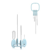 YOTIME standing straw cleaner base blue keeps brushes organized for easy access