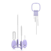 YOTIME standing straw cleaner base keeps countertops organized and air-dry ready