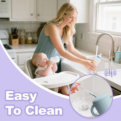 YOTIME straw brush vertical storage keeps tools accessible and dry after washing