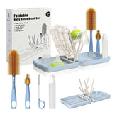 YOTIME travel bottle brush kit folded-drying-rack for compact storage and travel use.