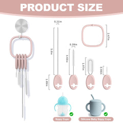 YOTIME vertical storage brushes store neatly and air-dry after washing