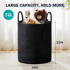 YOUDENOVA 72L capacity basket keeps towels and blankets neatly stored
