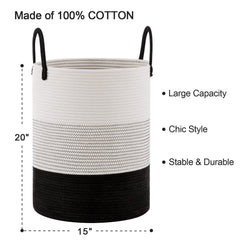 YOUDENOVA hamper handle close-up shows sturdy straps for effortless carrying.