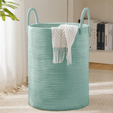 YOUDENOVA laundry hamper basket tall 58L shows a stylish woven design for tidy spaces